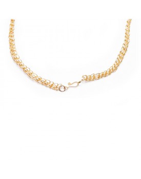 Colar Dourado Duo Crochê