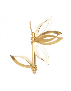 Brinco Dourado Orquídea Chuva De Ouro