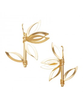 Brinco Dourado Orquídea Chuva De Ouro