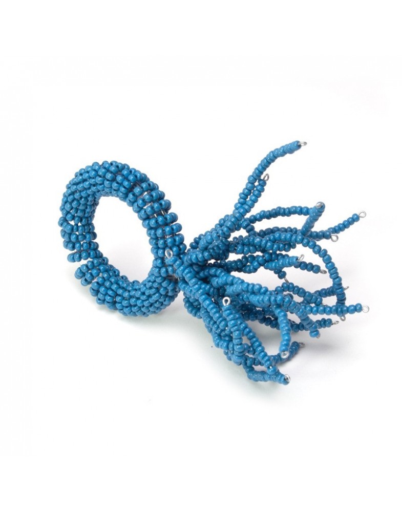 Argola de Guardanapo Coral Azul Turquesa