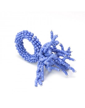 Argola de Guardanapo Coral Azul Celeste