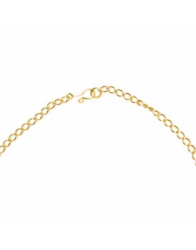 Colar Com Pingente De Confetes Prata e Dourado