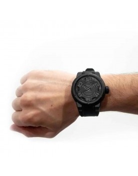 Relógio Everlast Masculino Total Black Silicone 