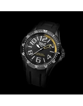 Relógio Everlast Yellow Masculino Silicone Preto 
