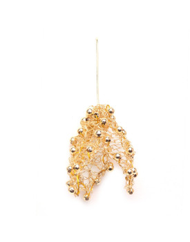Brinco Dourado Flor de Sino