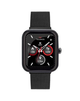 Smartwatch Technos Connect MAX Preto e Vermelho