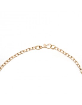 Colar Dourado Botões De Rosa