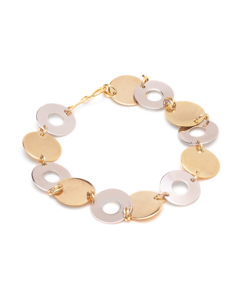 Pulseira Dourada Paetê