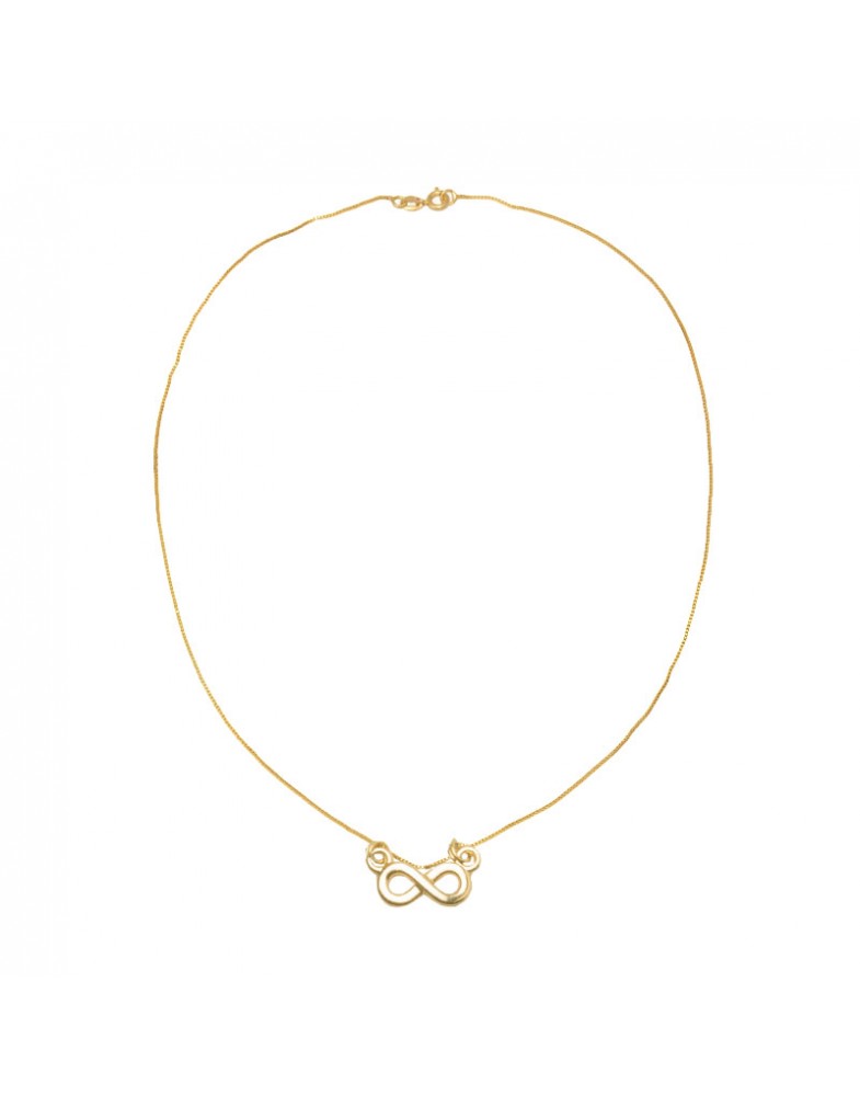Colar Dourado Infinito