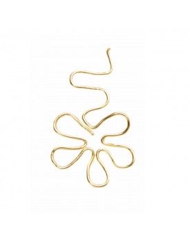 Brinco Dourado Margarida Pendurada