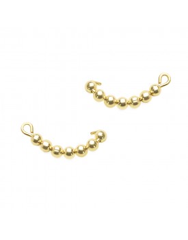 Brinco Dourado Furinhos Pequeno