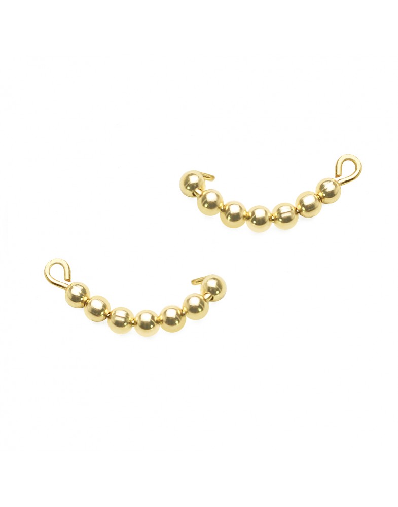 Brinco Dourado Furinhos Pequeno