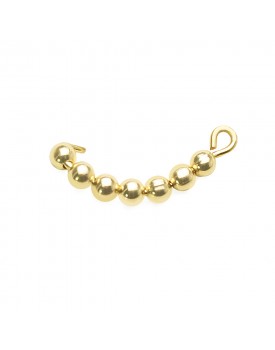 Brinco Dourado Furinhos Pequeno