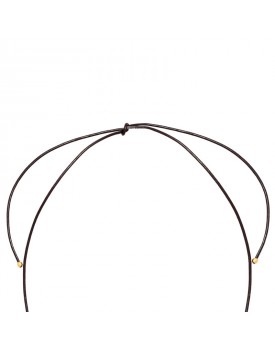 Colar Dourado Flor de Madrepérola Folha