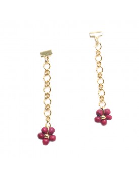 Brinco Dourado Florzinha de Pau-Brasil