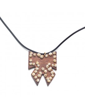 Colar Dourado Laço Com Mini Pérolas