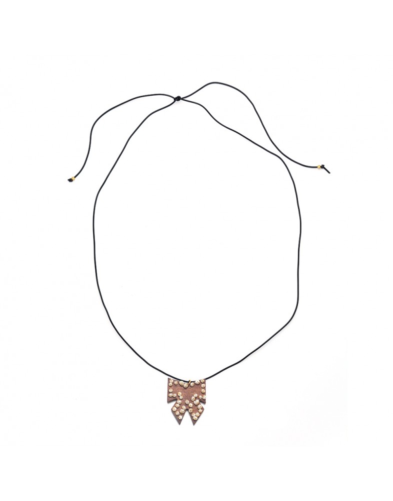 Colar Dourado Laço Com Mini Pérolas