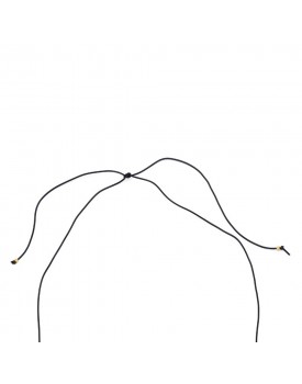 Colar Dourado Laço Com Mini Pérolas
