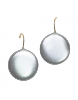 Brinco Dourado Pastilha De Madrepérola