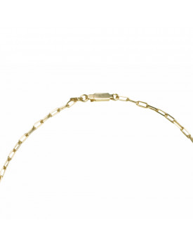 Colar Dourado Pastilhas De Madrepérolas Diversas