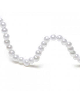 Colar Prata Com Ondas De Pérolas Peroladas