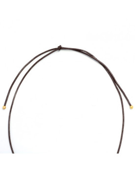 Colar Dourado Caninho Com Pérola