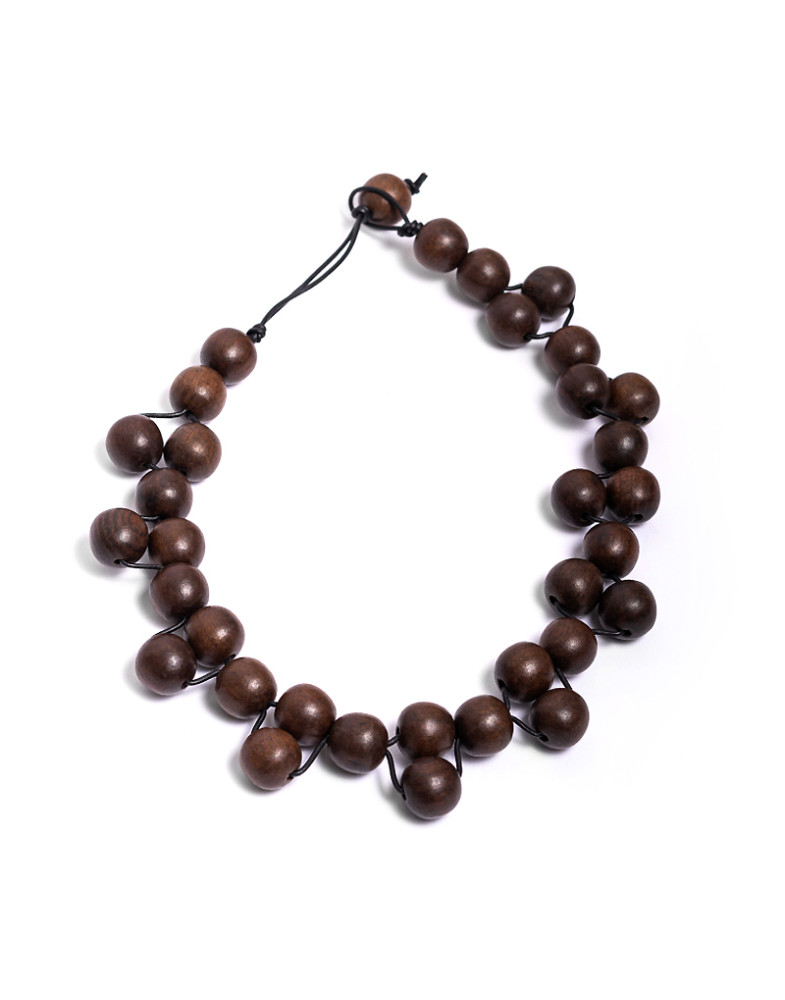 Colar Dourado Bolas Imbuia