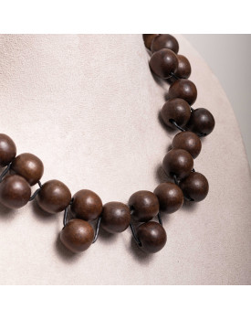 Colar Dourado Bolas Imbuia