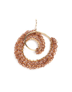 Brinco Dourado Caracol Cobre