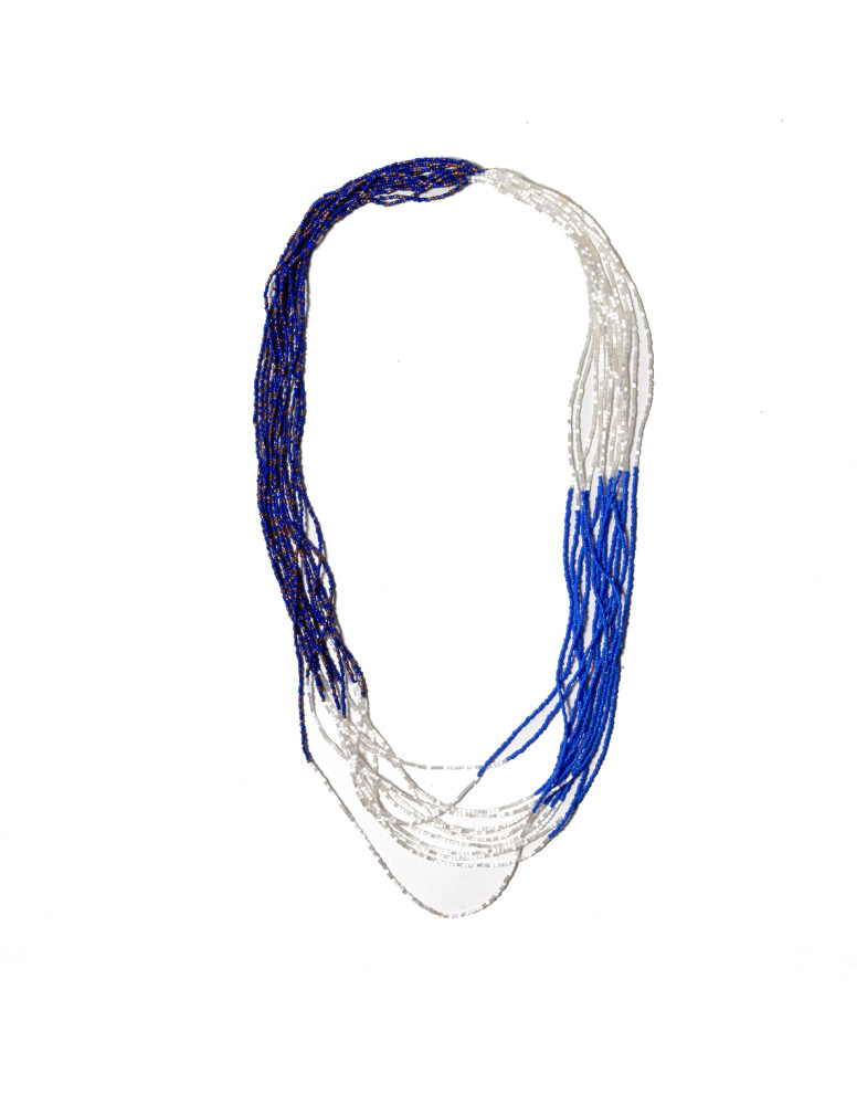 Colar Miçangas Coloridas E Vidrilhos