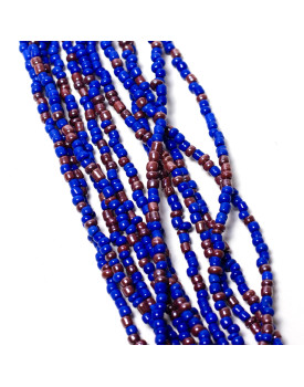 Colar Miçangas Coloridas E Vidrilhos