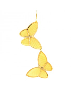 Brinco Dourado Borboleta Telada