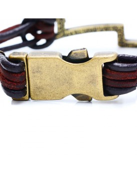Pulseira Masculina Cruz Vazada Zinco