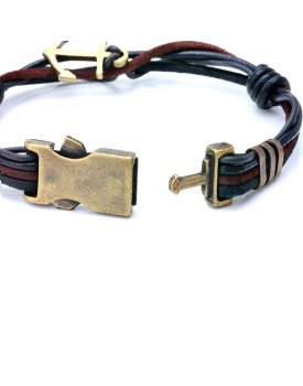 Pulseira Masculina Mini Âncora Zinco
