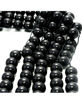 Colar Com Pérolas De Resina Preta