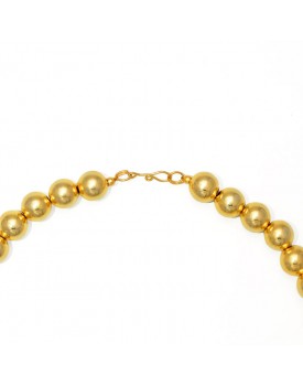 Colar Dourado  Bola Fosca