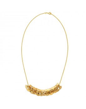 Colar Dourado Cascata De Conchas