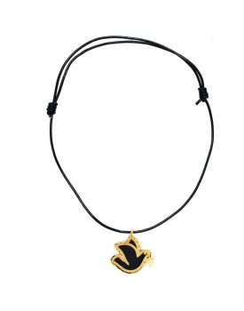 Colar Pombinha Da Paz Dourado