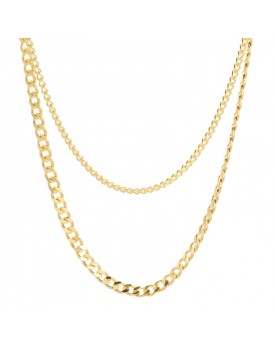 Colar Dourado Corrente Com Folhinhas