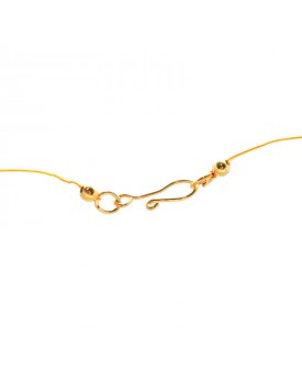 Colar Dourado Aço Pérola 10 mm