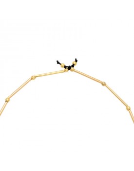 Colar Dourado Colar Canos Médios