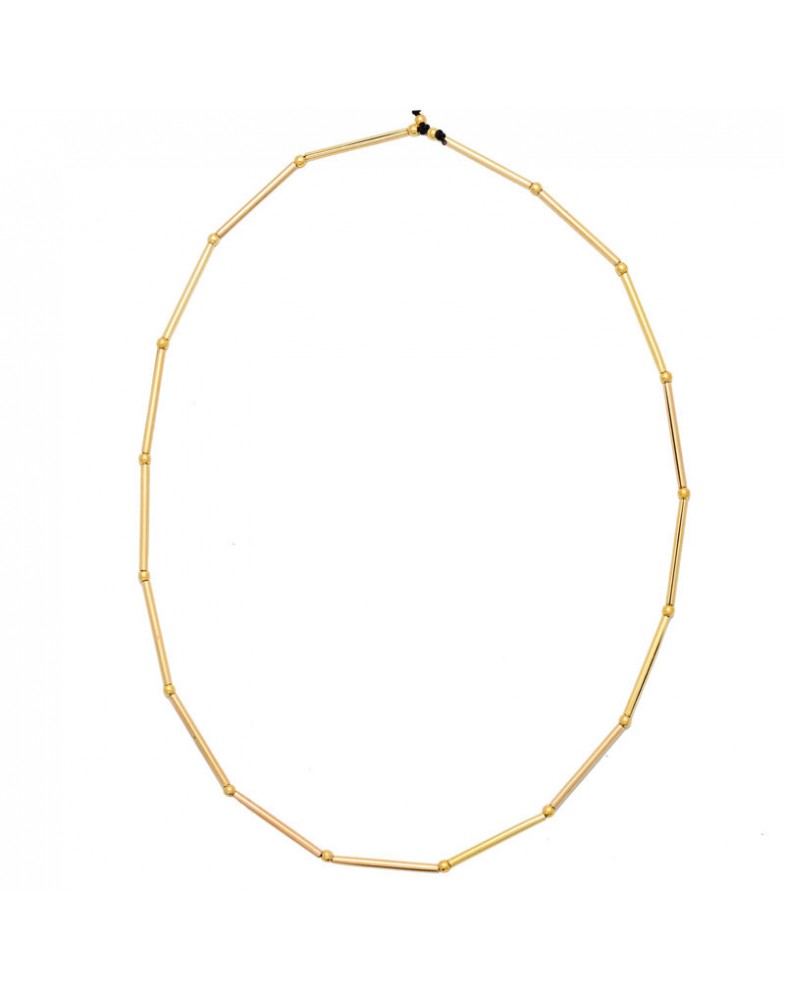 Colar Dourado Colar Canos Longos