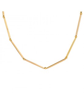 Colar Dourado Colar Canos Longos