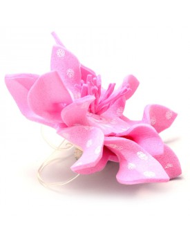 Elástico Para Pets Rosa Com Bolinhas