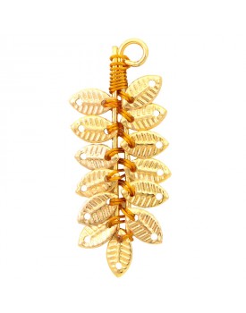 Brinco Dourado Folhinhas