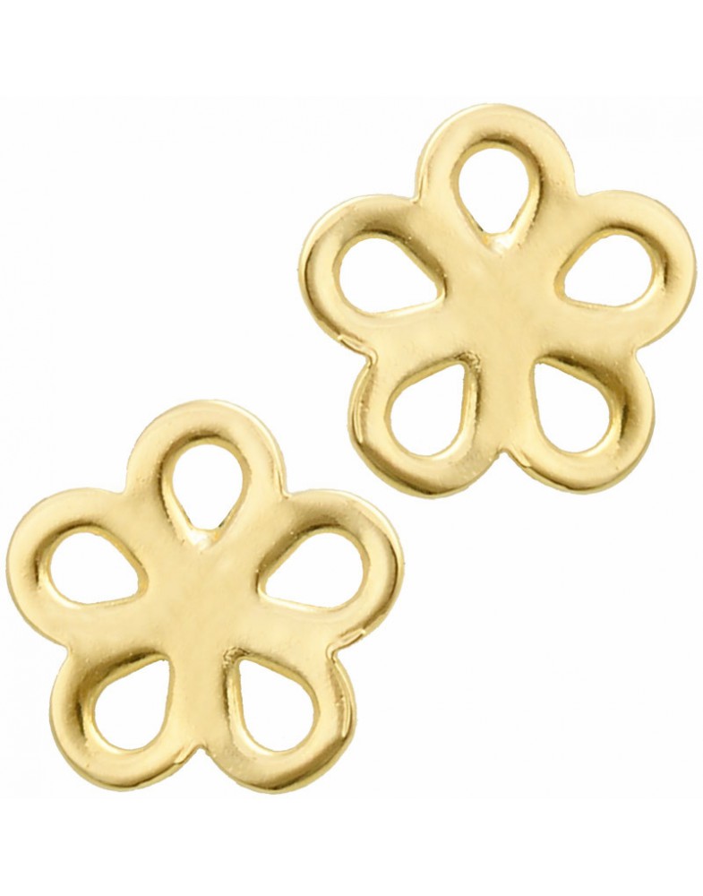 Brinco Dourado Margarida Vazada Pequena