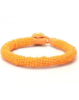 Pulseira De Miçangas Laranja