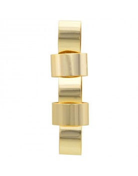 Brinco Dourado Laço Gravata