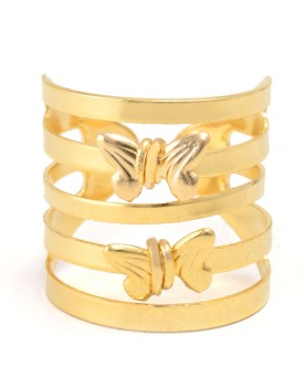 Anel Dourado 5 Fios Borboletinha