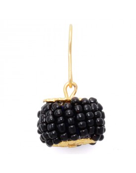 Brinco Dourado Pneu Preto